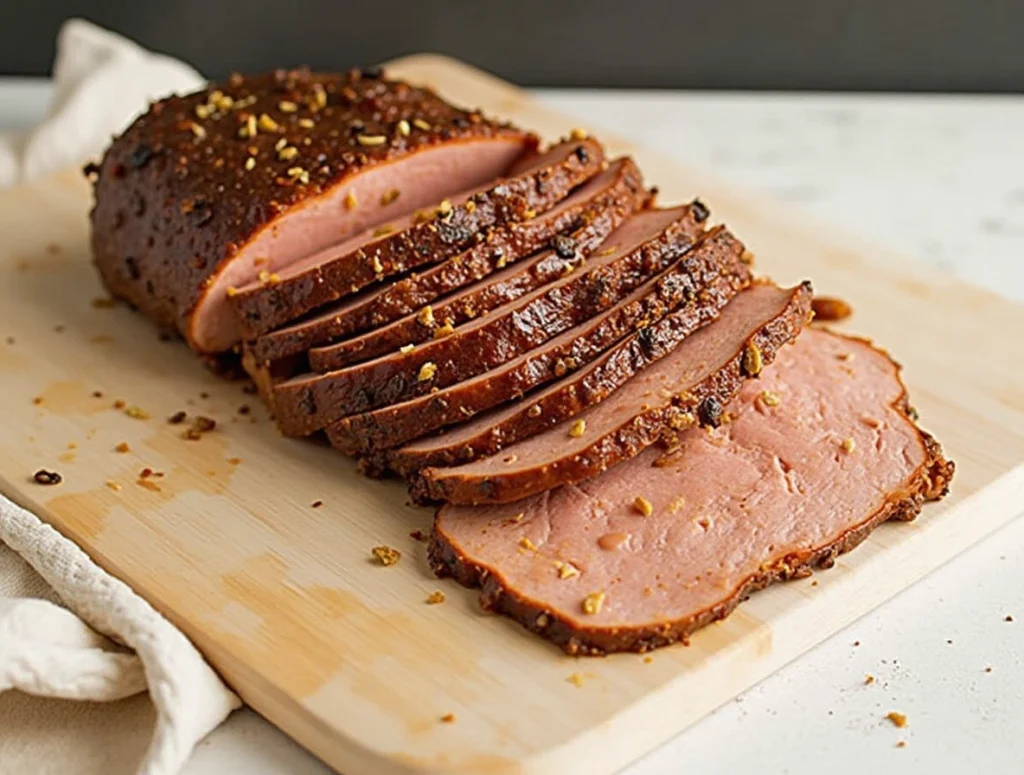 Homemade smoked turkey lunch meat