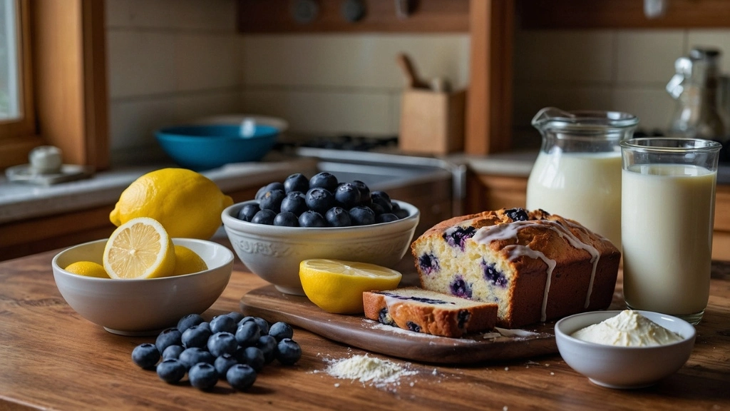 Mixing the wet ingredients for lemon blueberry loaf batter