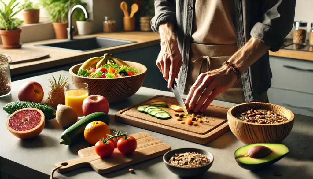 What Do I Eat in a Day on the AIP Diet? 2 AIP breakfast preparation in a modern kitchen